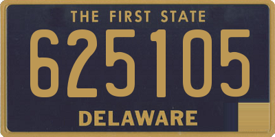 DE license plate 625105
