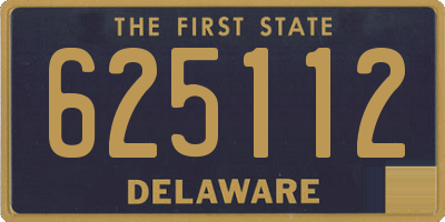 DE license plate 625112