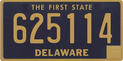 DE license plate 625114