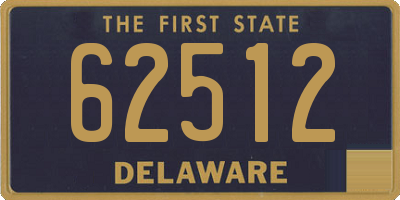 DE license plate 62512