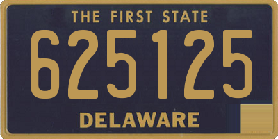 DE license plate 625125