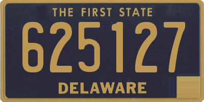 DE license plate 625127