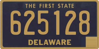 DE license plate 625128