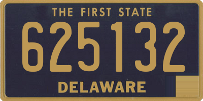 DE license plate 625132
