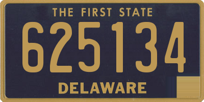 DE license plate 625134