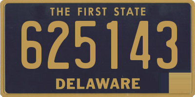 DE license plate 625143
