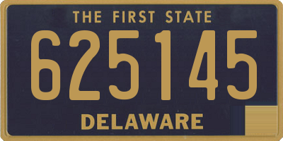 DE license plate 625145
