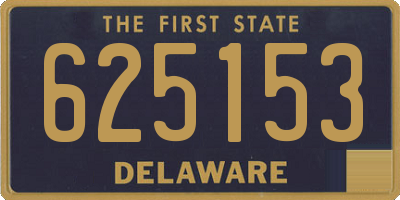 DE license plate 625153