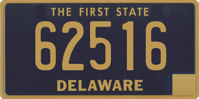 DE license plate 62516