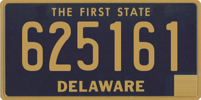 DE license plate 625161