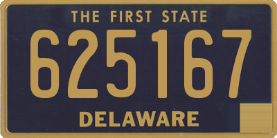 DE license plate 625167