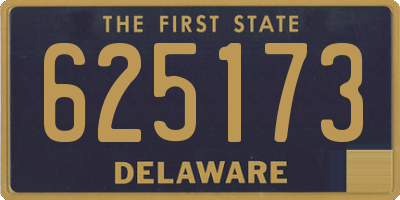 DE license plate 625173