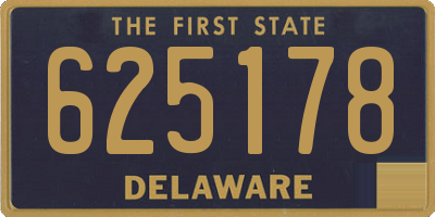 DE license plate 625178