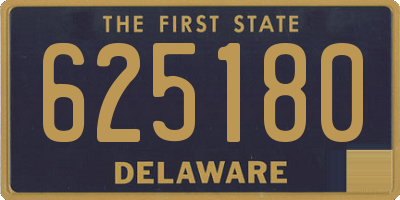 DE license plate 625180