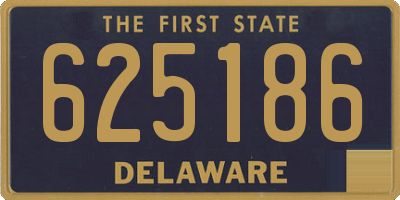 DE license plate 625186