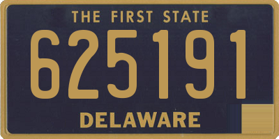 DE license plate 625191
