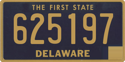 DE license plate 625197
