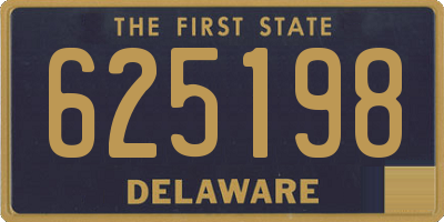 DE license plate 625198