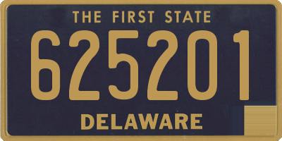 DE license plate 625201
