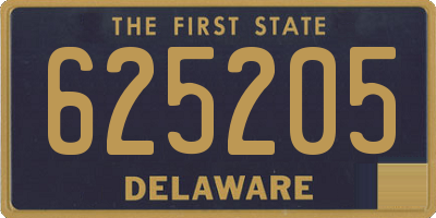 DE license plate 625205