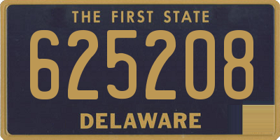 DE license plate 625208