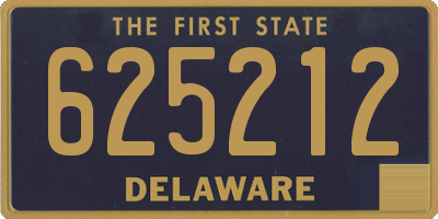 DE license plate 625212