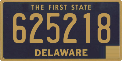 DE license plate 625218