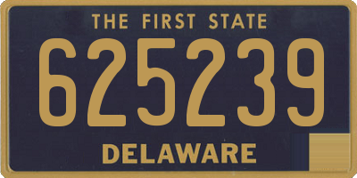 DE license plate 625239