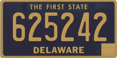 DE license plate 625242