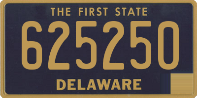 DE license plate 625250
