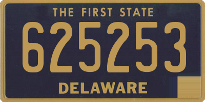 DE license plate 625253