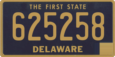 DE license plate 625258