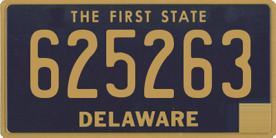 DE license plate 625263