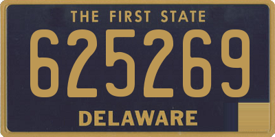 DE license plate 625269