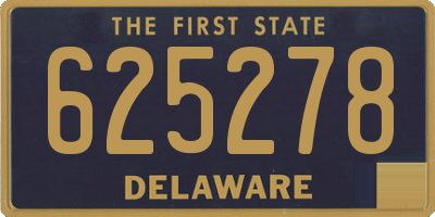 DE license plate 625278