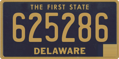DE license plate 625286