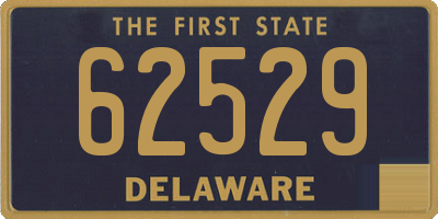 DE license plate 62529