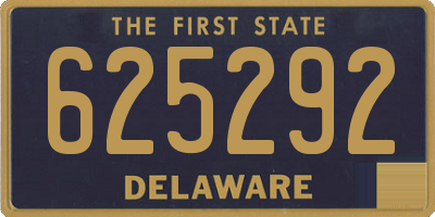 DE license plate 625292