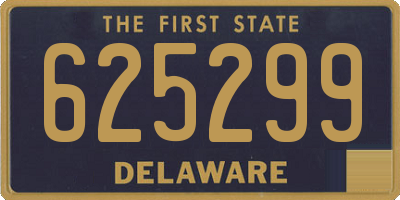 DE license plate 625299