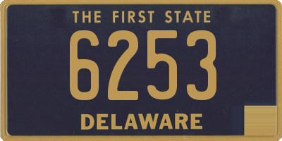 DE license plate 6253