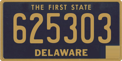 DE license plate 625303
