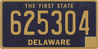 DE license plate 625304