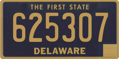 DE license plate 625307