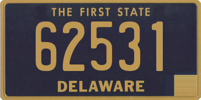 DE license plate 62531