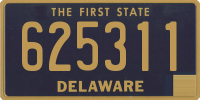 DE license plate 625311