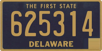 DE license plate 625314