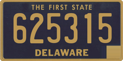 DE license plate 625315