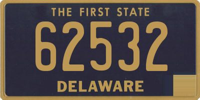 DE license plate 62532