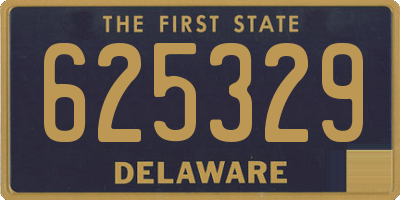 DE license plate 625329