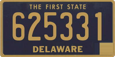 DE license plate 625331